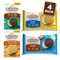 Catalina Crunch Protein Cookies, 4g Protein per Serving | Low-Sugar Sandwich Cookies | Gluten Free, Vegan | Keto Dessert Snacks, Variety Pack 4 Flavors (Pack of 4)