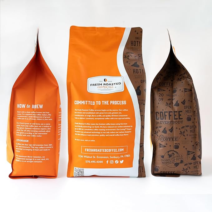 Fresh Roasted Coffee, FRC Light Roast Blend, 5 lb (80 oz), Kosher, Whole Bean