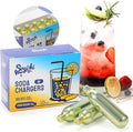 CO2 8g Soda Cartridges for Soda Maker Food Grade Seltzer Water Cartridges Non-Threaded Soda Chargers Compatible With Soda Siphons(10 Pcs)