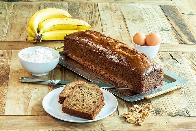 Nadel - Naturally Delicious Banana Nut bread, 16 Pack, Fresh Bananas, Crunchy Walnuts, Lunch snack breakfast bars Natural fresh brand, Cake Slices