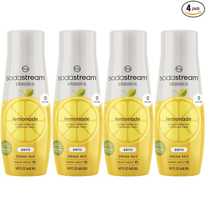 SodaStream SodaStream Zero Lemonade Drink Mix, 14.9 Fl Oz (Pack of 4)