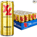 XL Energy Drinks Sugar Free 24 pack Mango Flavor Zero Sugar Energy Drinks - Boost Focus and Energy with Sugar Free Energy Drinks - Pre Workout Drink, Carbonated Mango Energy Drink - Sugar Free Drinks