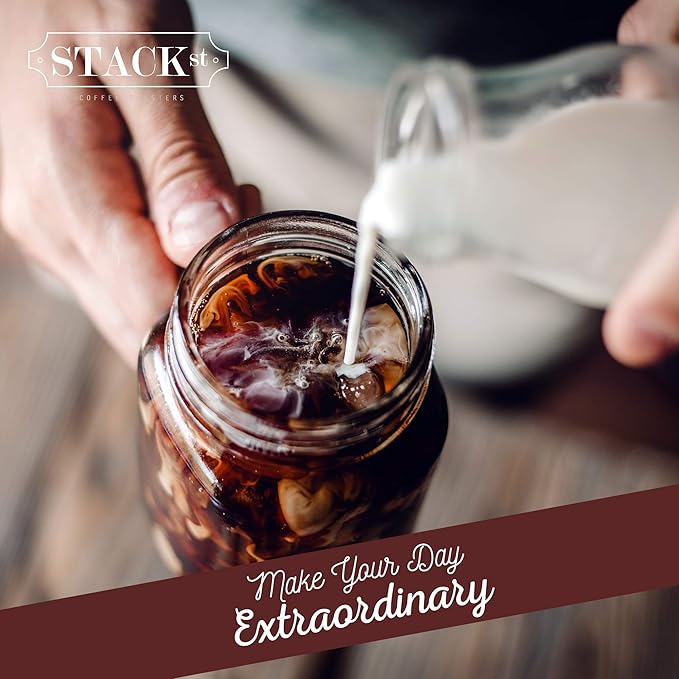 Organic Cold Brew Coffee Coarse Ground 1 LB - Colombian Supremo Reserve Flavor Dark Roast Coarse Grind - 100% Arabica Beans - Handcrafted, Single Origin, Micro Roast, Direct Trade – By Stack Street