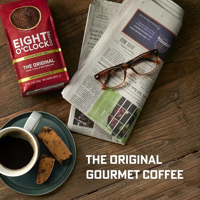 Eight O'Clock Coffee 100% Colombian Peaks Whole Bean Coffee, Medium Roast, 30 Ounce (Pack of 1) - Rich, Winey & Full Bodied