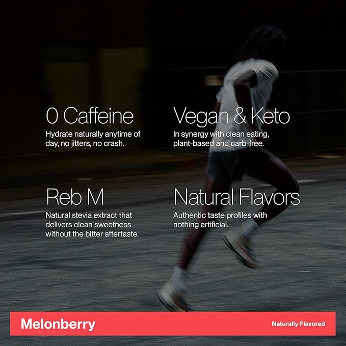 Cadence Electrolyte Drink Cans Melonberry - Case (355ml x 12) - US | Science-Backed Hydration | Zero Sugar, Zero Caffeine | Vegan, Keto & Paleo Friendly | Sodium, Potassium & Magnesium for Performance & Recovery