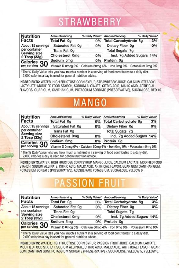 J WAY Bursting Popping Boba Bubble Pearl Variety Set with 3 Flavors Strawberry, Mango, Passion Fruit - Gift Box (3.3 lbs)