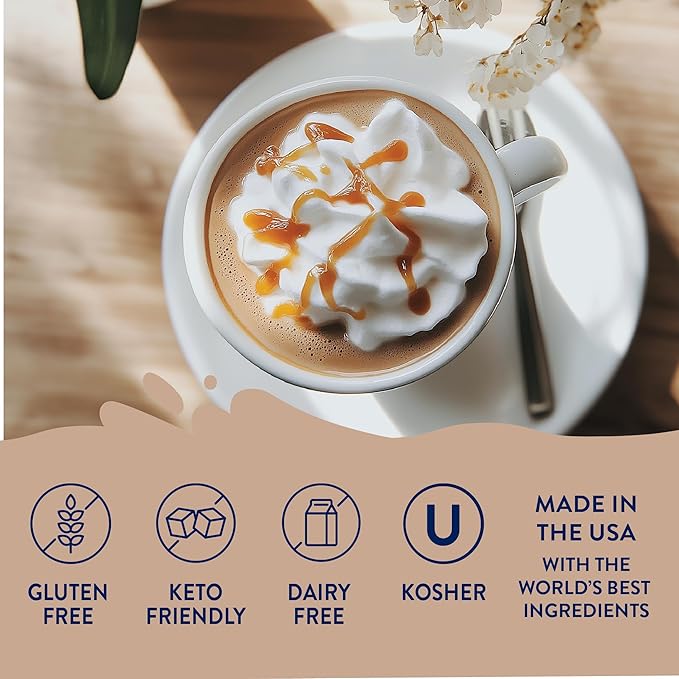 Jordan's Skinny Syrups Sugar Free Coffee Syrup, Vanilla Caramel Creme Flavor Drink Mix, Zero Calorie Flavoring for Chai Latte, Protein Shake, Food & More, Keto Friendly, 25.4 Fl Oz (Pack of 1)