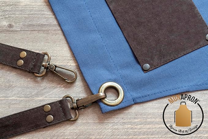 Men and Women Apron for Kitchen, Gardening, Artist, Chef, Work | Canvas, Waterproof, Adjustable Straps Unisex