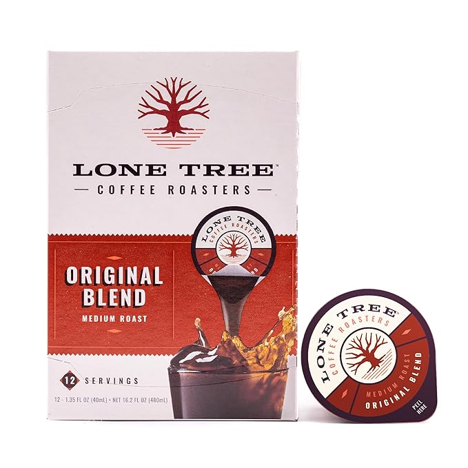 Lone Tree Single-Serve Coffee Pods – Premium 100% Arabica Liquid Concentrate – Smooth & Bold Medium Original Roast – 48 Pods – Ready Hot or Iced