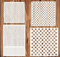 4PCS Dots Stencil 4 Sizes Polka Dot Stencils Painting Template Reusable Plastic Starburst Stencils for Painting on Wood Wall Decor