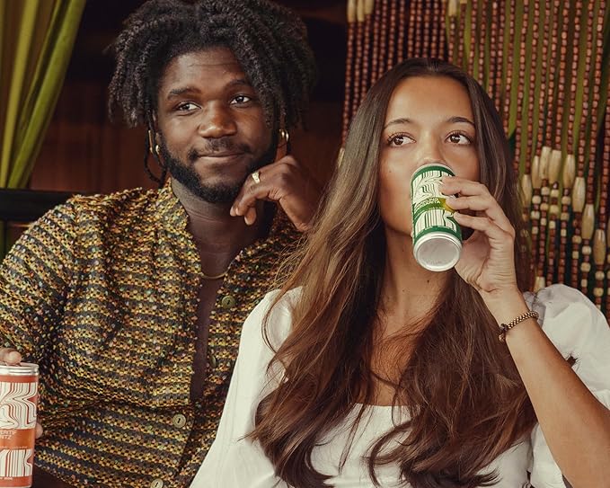 Strongwater Sparkling Non Alcoholic Margarita to Go - 12 Pack Cans (8.4 Fl Oz Each) Virgin Margarita Mocktail Mix - Ready to Drink Nonalcoholic Cocktail with Lime Juice, Agave & Nothing Artificial