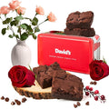 David’s Cookies Gluten-Free Brownies Gift in Sweet Sampler Tin – 4pcs Fresh Baked Brownie Snacks – Individually Wrapped Chocolate Brownies – Gourmet Bakery & Dessert Brownie Gift for All Occasions