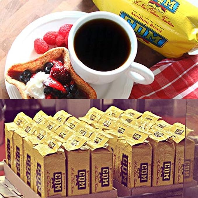CDM Ground Coffee & Chicory Regular Grind, 13oz Bag (Pack of 12)