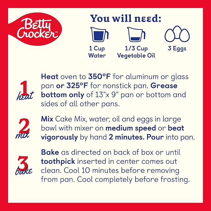 Betty Crocker Favorites Super Moist Butter Recipe Yellow Cake Mix, 13.25 oz (Pack of 12)