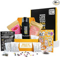 YUMBUCHA Boba Kit Set - DIY Bubble Tea - 20 Drinks - Reusable Stainless Steel Flask & Straw, Brown Sugar Tapioca Pearls - Exquisite Loose Leaf Teabags - Strawberry Oolong and White Peach Oolong Tea