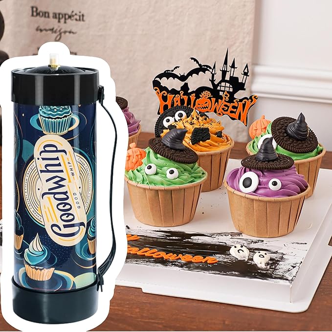 Whipped Cream Charger 3.3L Tank Food Grade cream chargers cylinder, Fits with Any Standard Dispensers (Nozzle Included) (2112g-1 tank)