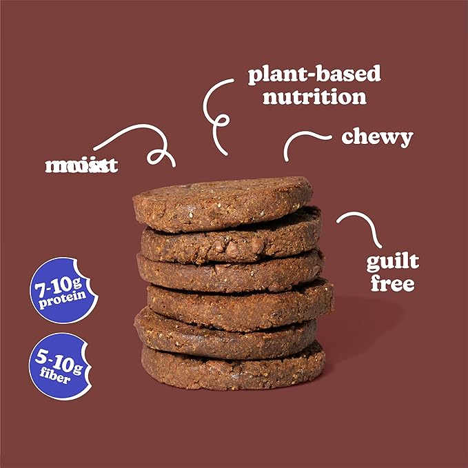 Love + Chew Superfood Soft Baked Cookies, Chocolate Lover Variety, Plant Based Cookie Made With Almonds and Dark Chocolate for Kids and Adults, Vegan Snacks, Gluten Free, Paleo, Non GMO, 12 Pack