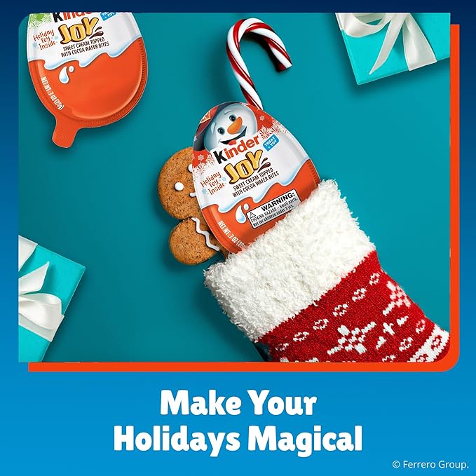 Kinder Joy Eggs, 6 Count, Treat Plus Toy, Sweet Creams and Chocolatey Wafers, Individually Wrapped, 4.2 oz