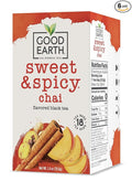 Good Earth Tea Sweet & Spicy Chai Black Tea, 18 Teabags (Pack of 6)