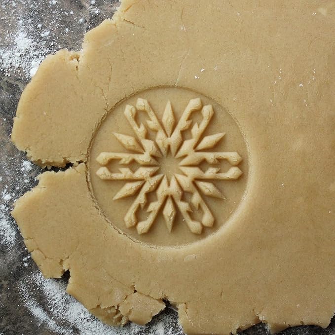 Wood Cookie Stamp, 2.5 Inch (Snowflake 2 CS-061)