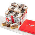 David's Cookies Fresh Baked Gourmet Crumb Cake Food Gift Basket - Gourmet Crumb Cake Assortment With Original Butter, Raspberry Gift Basket - Ideal Gift for Corporate Birthday Fathers Mothers Day Get Well and Other Special Occasions - 2 lb (14 pcs)