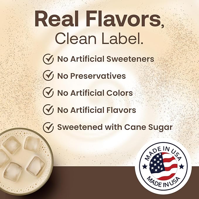 Dr. Smoothie Café Essentials Cream Base – No Artificial Colors, Flavors, or Sweeteners – Shelf Stable – Caffeine-Free – Great for Hot, Iced, & Frozen Frappes (3.5 lb Bag, 30 Servings)