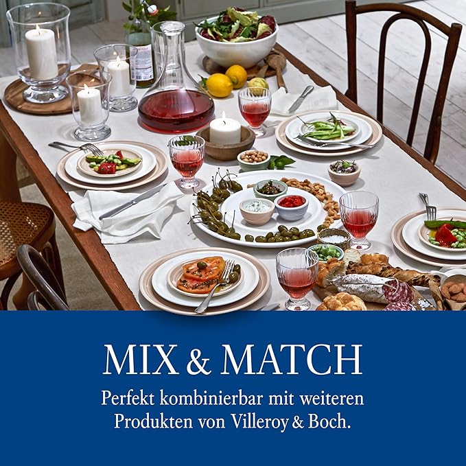 Villeroy & Boch New Moon Set, 4 Pieces, Elegant, Modern Red Wine Day Use, Crystal Glass, Transparent, Dishwasher Safe