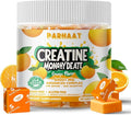 Creatine Monohydrate Chews Complex 6400mg for Men & Women -Advanced Formula W/L-Taurine + Vitamin B12, Sugar Free Chewable Supplement,60 Orange Softchews