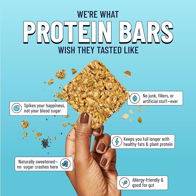 YES Bar – Black Sesame Sea Salt – Plant Based Protein, Decadent Snack Bar – Vegan, Paleo, Gluten Free, Dairy Free, Low Sugar, Healthy Snack, Breakfast, Low Carb, Keto Friendly (Pack of 6)