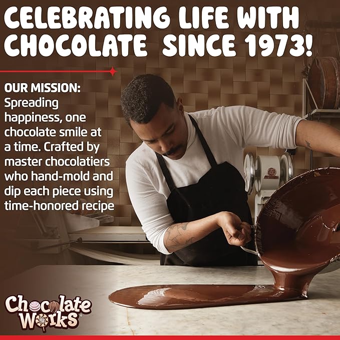 Hot Chocolate Bombs by Chocolate Works, Premium Hot Cocoa Bombs with Marshmallows, Made with Real Milk Chocolate, Dark Chocolate and White Chocolate, Pack of 6 Cocoa Bombs