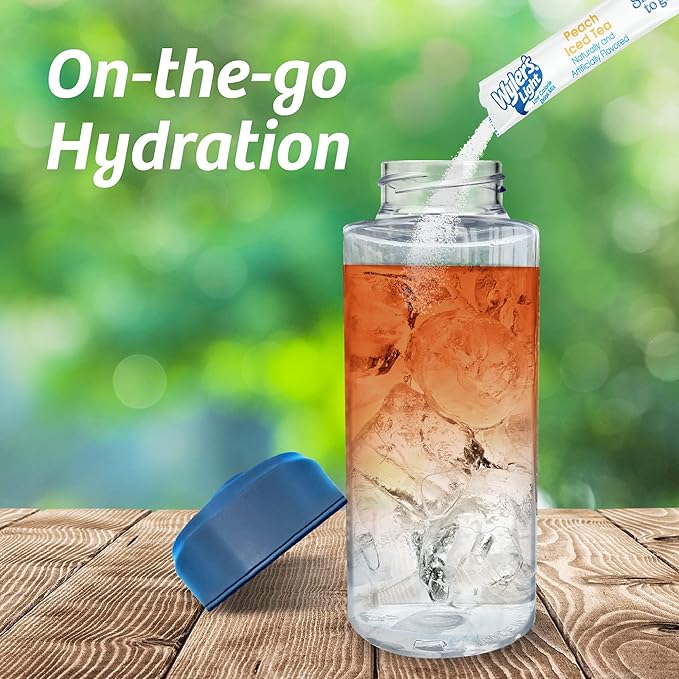 Wyler's Light Singles To Go Powder Packets, Water Drink Mix, 96 Single Servings, Peach Iced Tea, 7 Ounce (Pack of 12), 5.64 Ounce