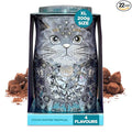 Monty Bojangles Cocoa Dusted Chocolate Truffles Cat Tin (Diamond Empress - 7oz) Four Flavors In One, Luxury Chocolatey Truffles - Collectable Cat Tin, Chocolate Gift Box With Bespoke Design