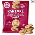 Gluten Free Partake Classic Graham Cracker Minis - Vegan - Free From the Top 9 Allergens Including Dairy, Wheat, Soy, Eggs, & Peanuts - Non GMO - Safe School & Office Snack (20 Packs, 0.67 oz)