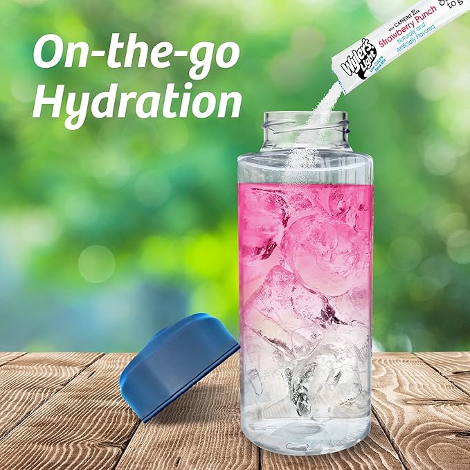 Wyler's Light Singles to Go Caffeinated Drink Mix - Strawberry Punch Powder Sticks (12 Boxes with 6 Packets Each - 72 Total Servings)