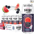 ShineWater Watermelon Blackberry Vitamin D Electrolyte Drink | Zero Sugar Hydration Beverage with Magnesium, Zinc & Antioxidants | Low Calorie Plant-Based Vitamin Water | 12 Pack