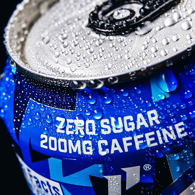 Phorm Energy Drink, Blue Blitz Flavor, 200 MG Natural Caffeine From Green Tea, Sugar Free Carbonated Drink With Electrolytes & Vitamin B12, Dairy & Gluten Free, Vegan, 16 FL Oz Cans, 12 Pack