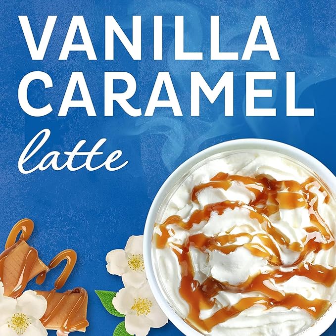 Maxwell House International Vanilla Caramel Latte Mix 8.7 Oz + Instant French Vanilla Cafe 8.4 Oz (Variety Pack)