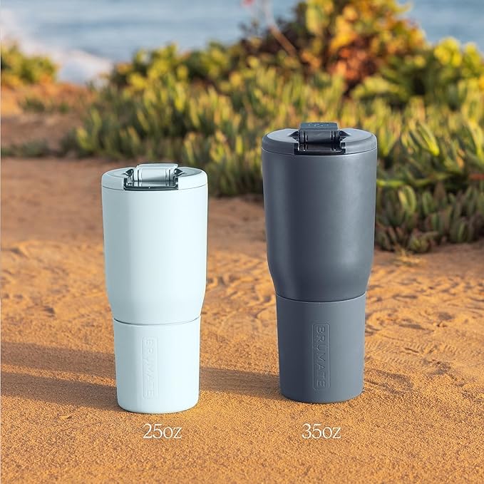 BrüMate Nav 25oz 100% Leak Proof Insulated Travel Tumbler with Magnetic BevLock™ Lid - Double Wall Cup-Holder Friendly Stainless Steel Mug (Zebra)