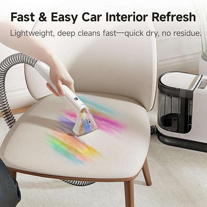 uwant Portable Carpet Cleaner 18Kpa Powerful Suction Spot Upholstery Cleaner for Deep Cleaning Self-Cleaning Carpet Cleaner Machine with Exclusive Specialty Tools (Pro 18Kpa)