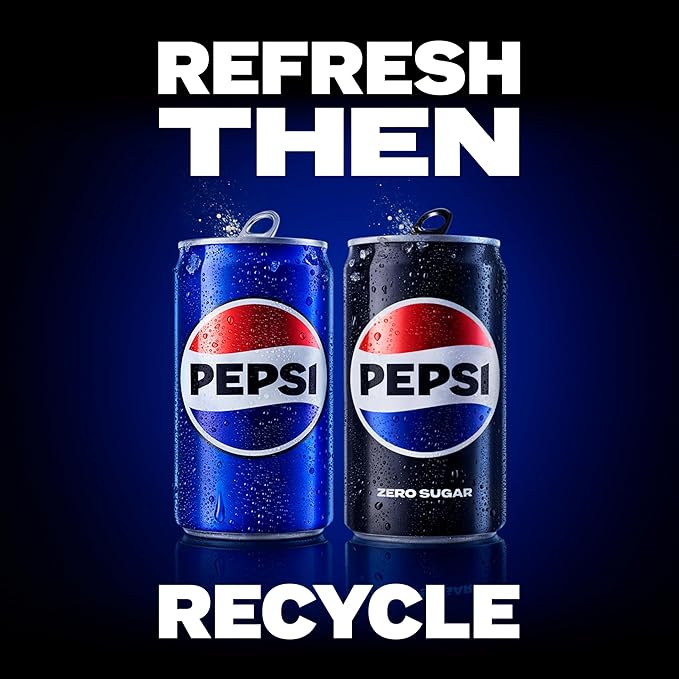 Diet Pepsi Soda, 7.5 Ounce Mini Cans, 10 Pack