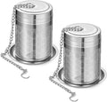 2 Pack Large Tea Strainers for Loose Tea, Tea Infusers for loose Tea Fine Mesh Stainless Tea Strainer Loose Leaf Tea Steeper for Black Tea, Spices and Seasonings