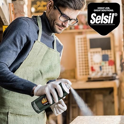 SELSIL Silicone Mold Release Aerosol Spray (4 x 13.5 fl oz) Professional Resin Mold Releaser, Non-Stick, Fast-Drying & Easy Mold Removal, (Pack of 4)