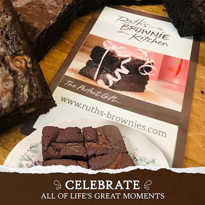 Ruth’s Peanut Butter Swirl Cake Style Brownies 1 Dozen – Gourmet Baked Treats | Delicious Gift with The Finest Ingredients | Guaranteed to Arrive Fresh