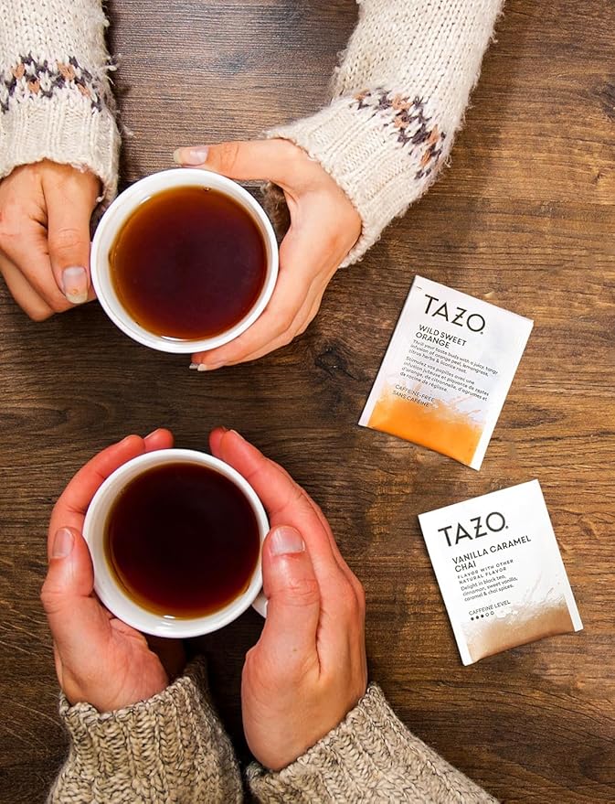 TAZO Tea Bags Sampler Assortment Variety Pack Gift Box (42 Count) 14 Different Flavors Gifts for Her Him Women Men Tea Lovers Couples Family Friends Coworker