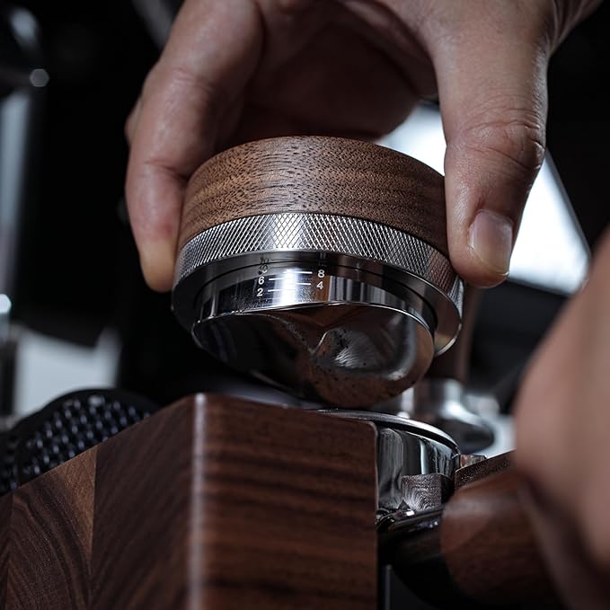 58mm Espresso Accessories Kit Includes Coffee Tamper, Distribution Tool, Tamping Box, Puck Screen, Portafilter Funnel for Perfect Espresso Shots