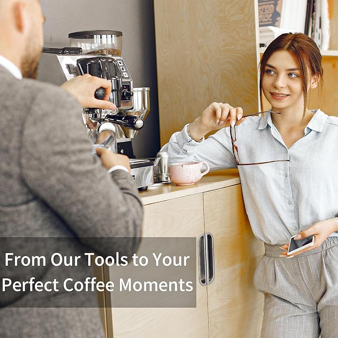 51mm Bottomless Portafilter Compatible for CASABREWS Espresso Machine CM5418, 3700 Series, Mr. Coffee Espresso and Cappuccino Machine, with Stainless Steel Double Shot Capacity Cup Filter Basket