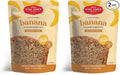 Miss Jones Baking Banana Bread & Muffin Mix - Whole Grains, 50% Lower Sugar, Real Banana, Naturally Sweetened Desserts & Treats (Pack of 2)