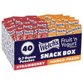 Welch's Fruit Snacks, Fruit 'n Yogurt Variety Pack, Strawberry, Mango Peach, Gluten Free, Bulk Pack, Single Serve, 0.7 oz Bags (Pack of 40)