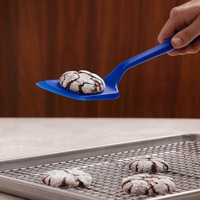 GIR: Get It Right Silicone Turner Spatula - 13-Inch Studio - Heat Resistant To 425°F & Fiberglass Core - Ergonomic & Nonplastic Non-Scratch Design - Dishwasher-Friendly Kitchen Tool