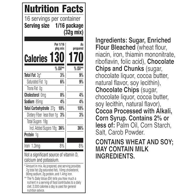 Betty Crocker Delights Supreme Triple Chunk Brownie Mix, Holiday Baking, 17.8 oz (Pack of 12)